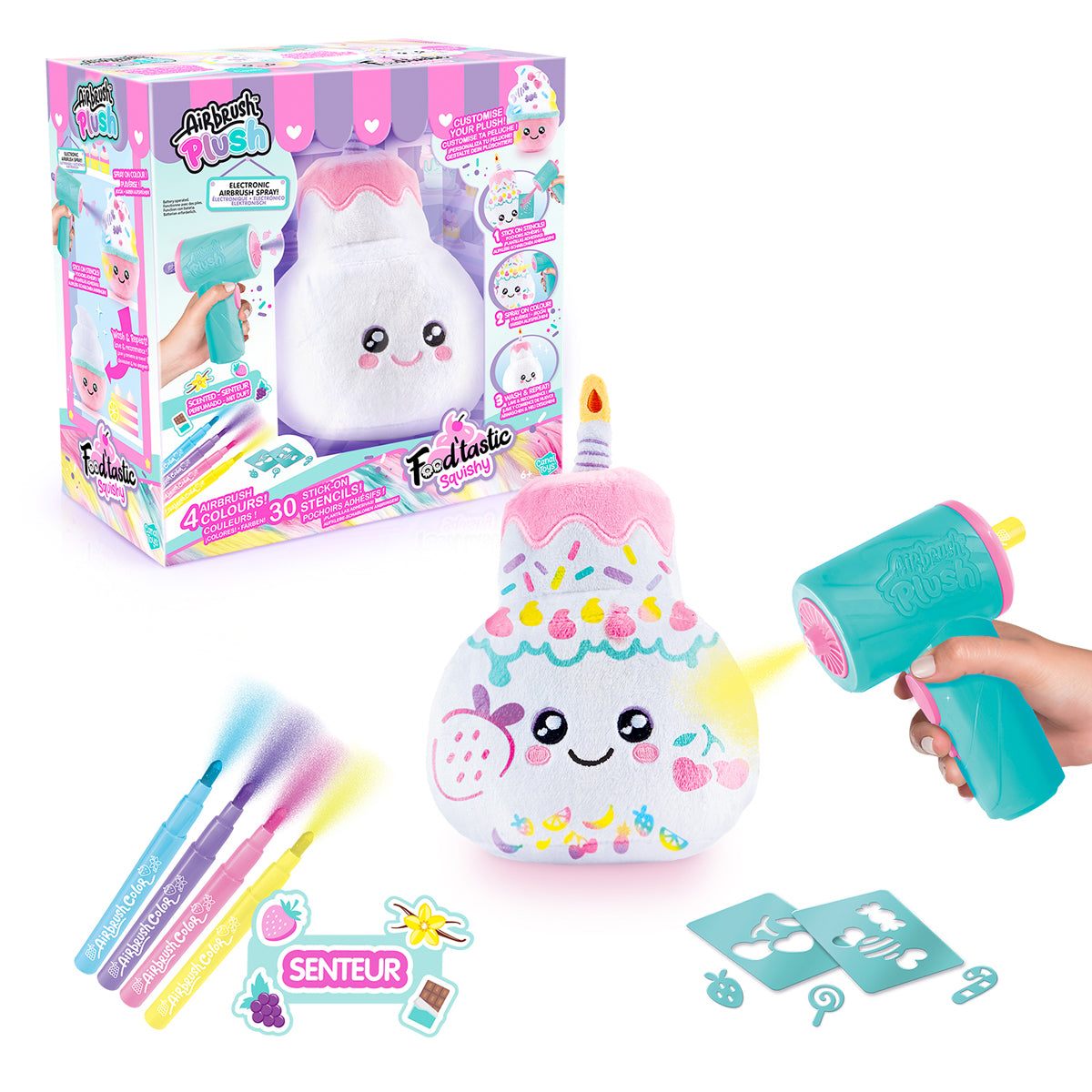 Canal Toys Airbrush Plush Food'tastic Squish