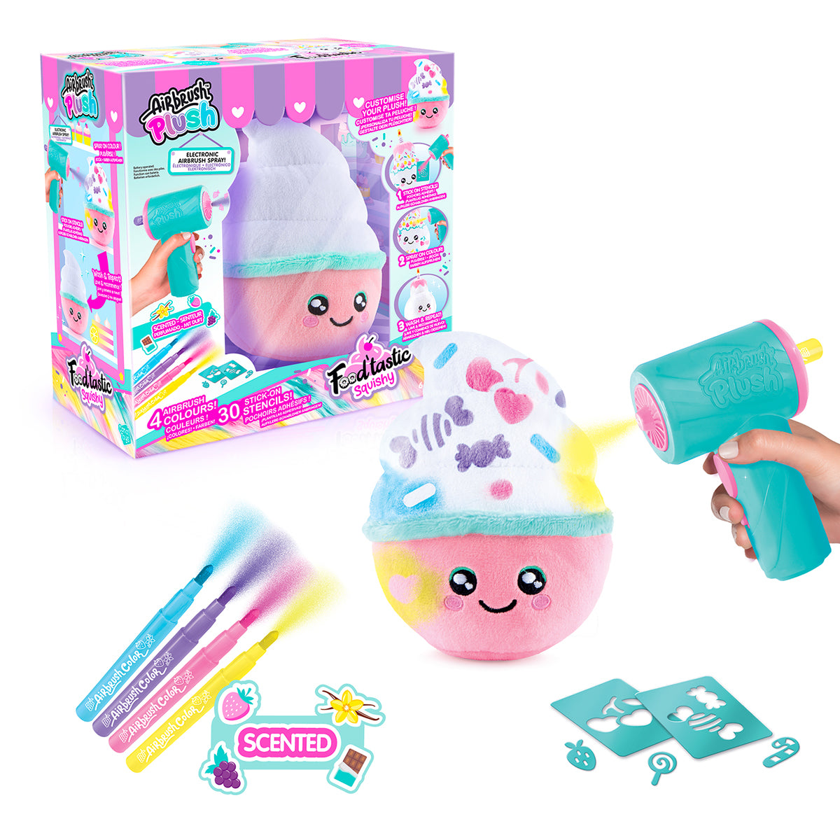 Canal Toys Airbrush Plush Food'tastic Squish