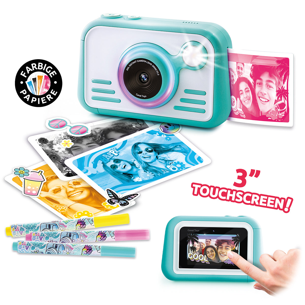Canal Toys Instant Camera 2.0 with color paper
