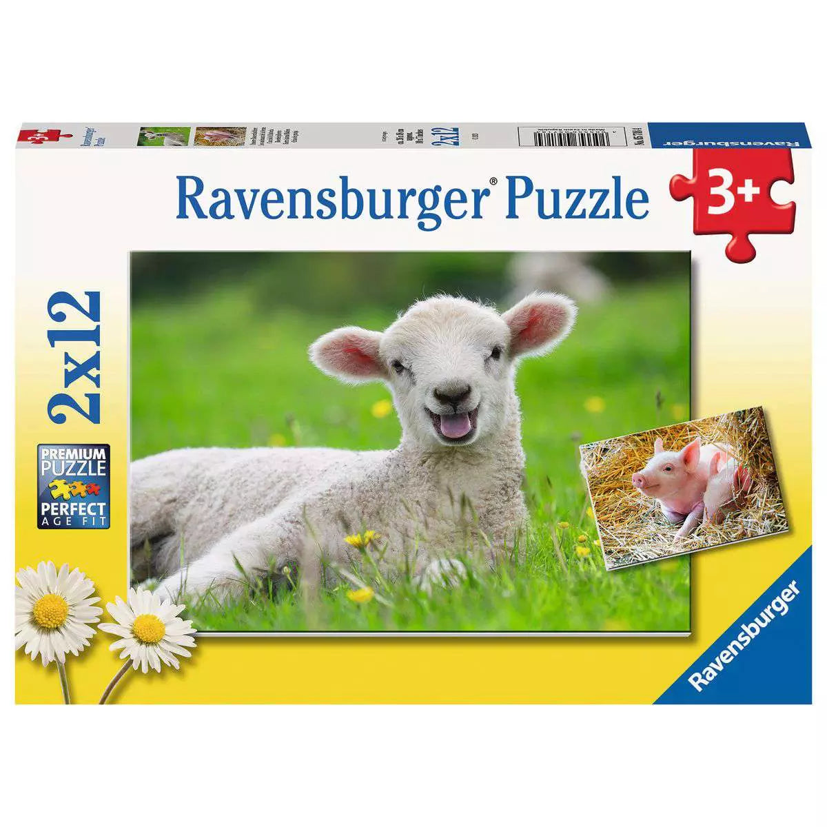 Ravensburger Puzzle 2x12 Teile Unsere Bauernhoftiere
