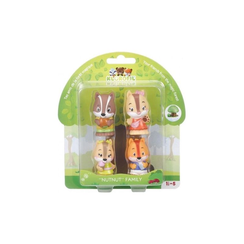 Klorofil Figurenset 4er-Set Familie «Nutnut»