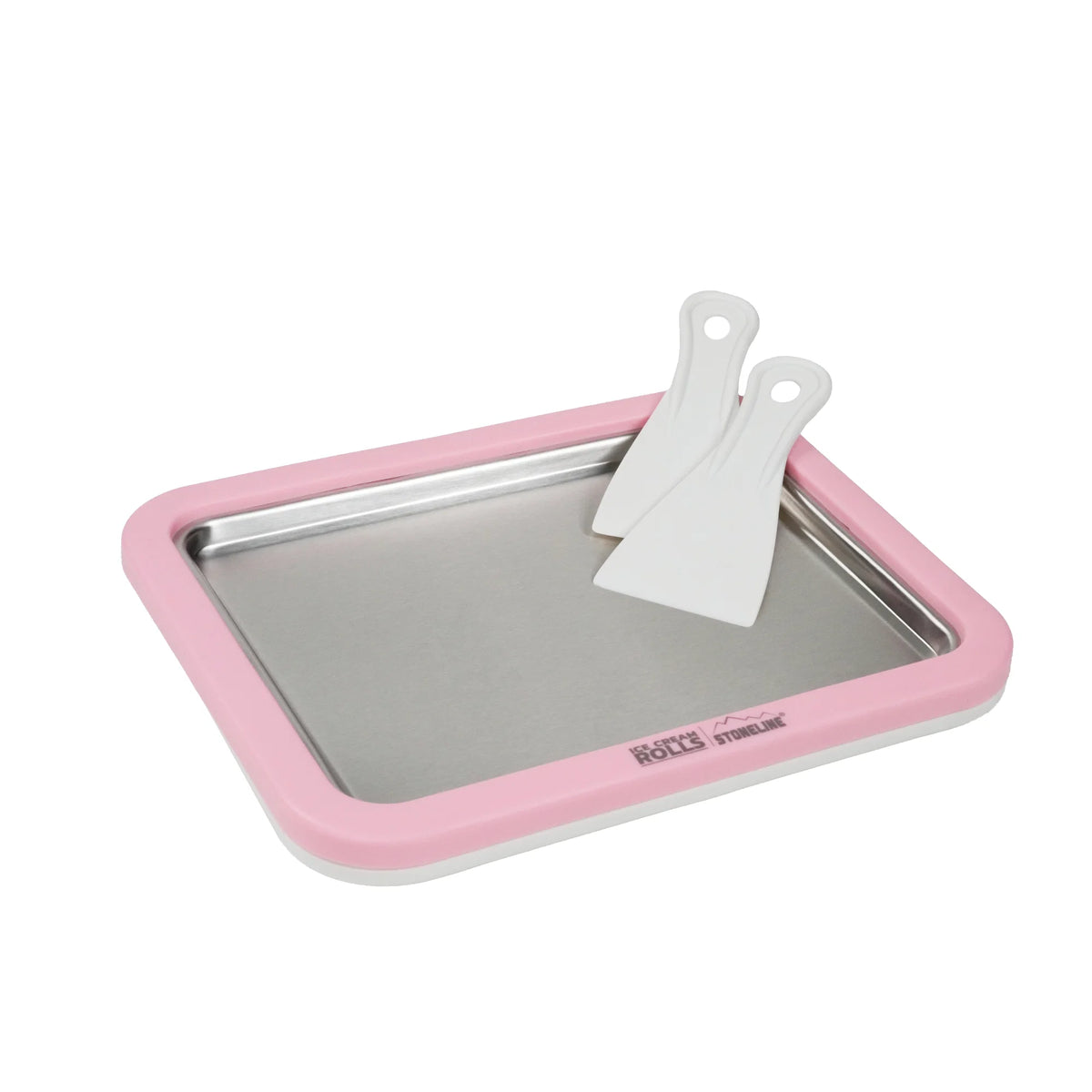 STONELINE® by Mr. Ice Cream Rolls Maker Eisplatte für Hausgemachte Eiscreme Speiseeis | Rosé