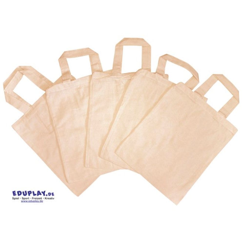 Baumwolltasche groß, 5er Satz