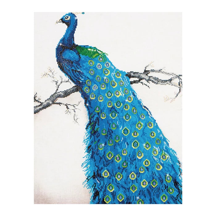 Diamond Dotz Diamond Painting Blauer Pfau