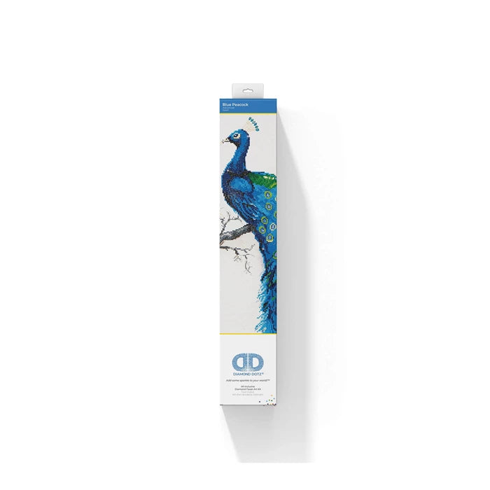 Diamond Dotz Diamond Painting Blauer Pfau