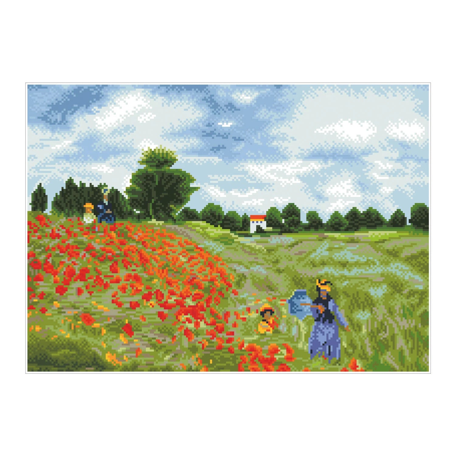 Dimond Dotz Diamond Painting Poppy Fields (Monet)