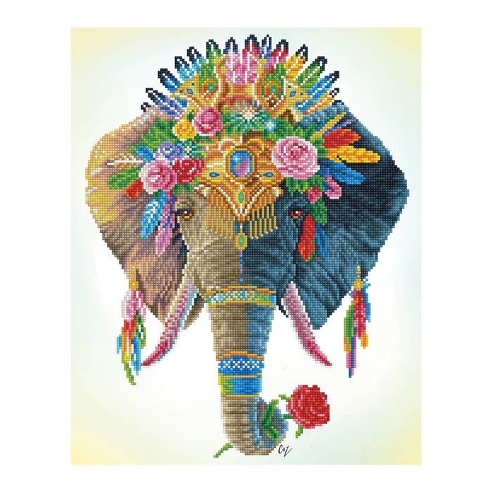 Diamond Dotz Diamond Painting Bohemian Elefant