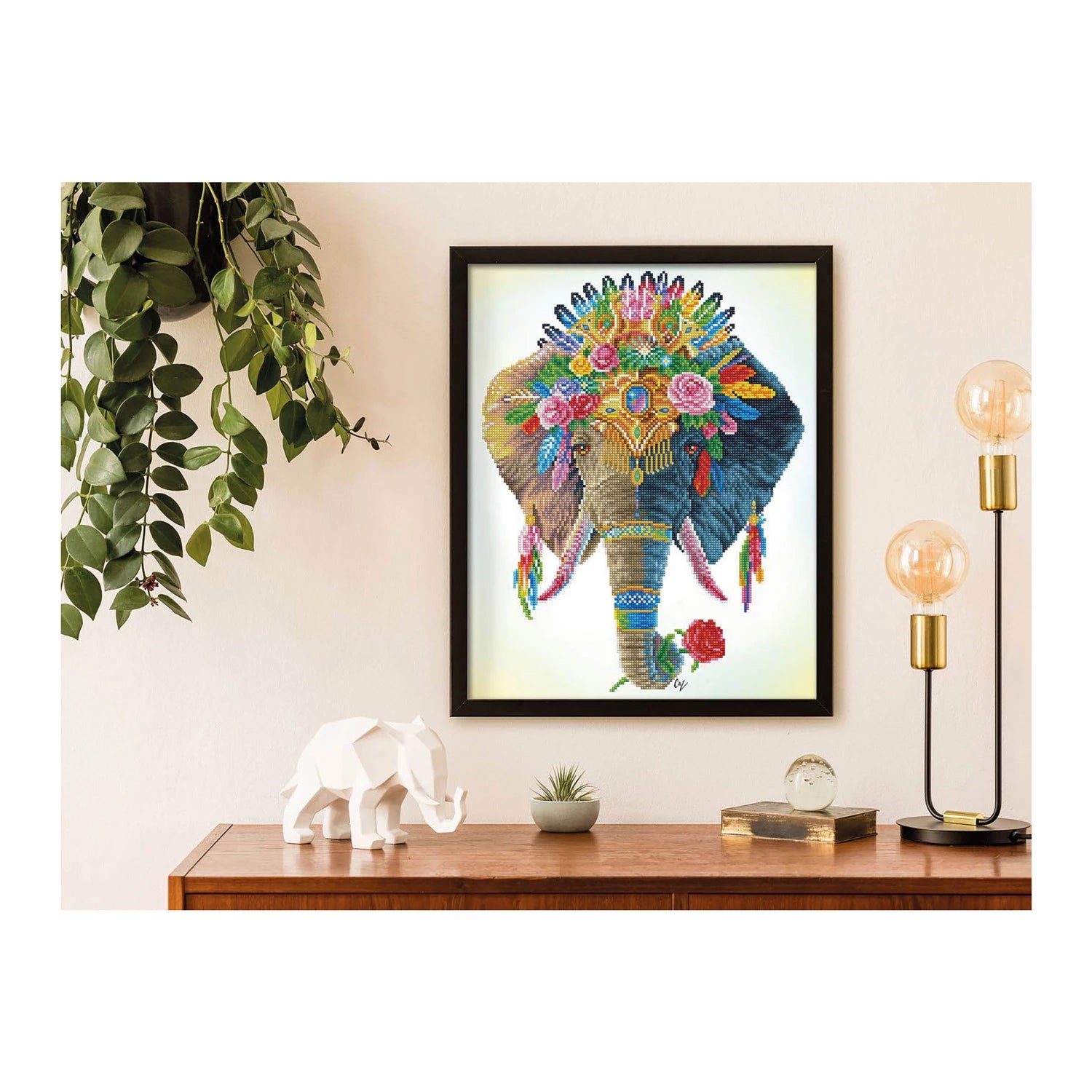 Diamond Dotz Diamond Painting Bohemian Elefant