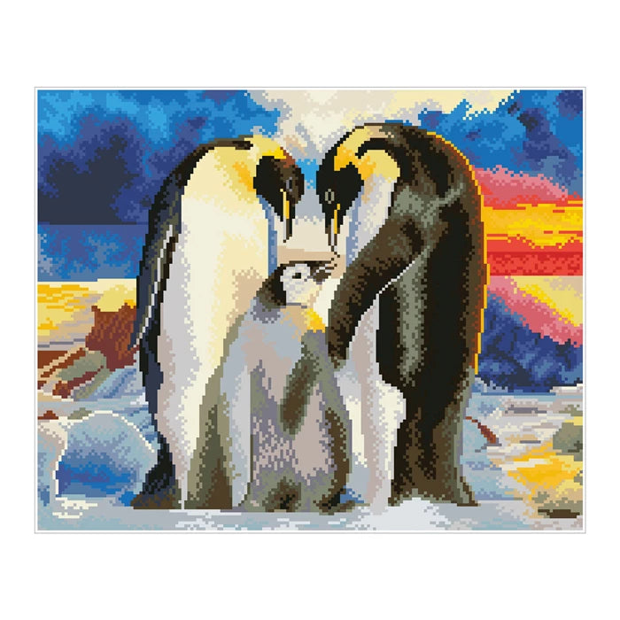 Diamond Dotz Diamond Painting Pinguin Familie