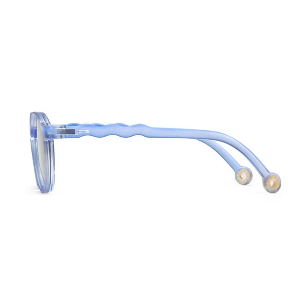 Olivo & Co KIDS Oval Sunglasses-Breakfast Art-Blueberry
