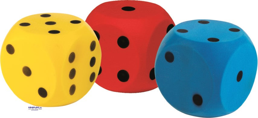 Eduplay Würfel Schaumstoff farbig sortiert 15,5 cm