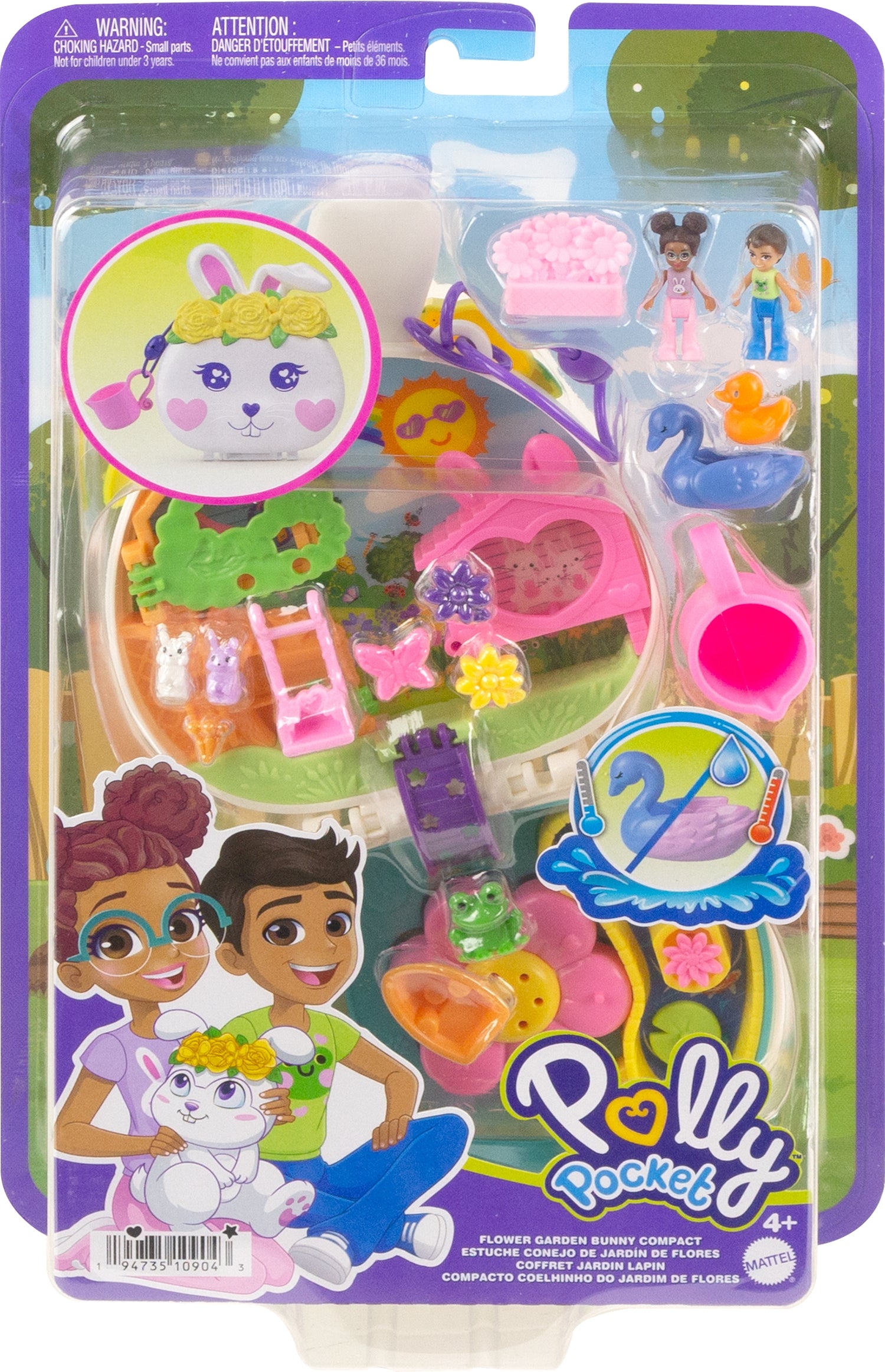 Polly Pocket Blumen-Häschen Schatulle