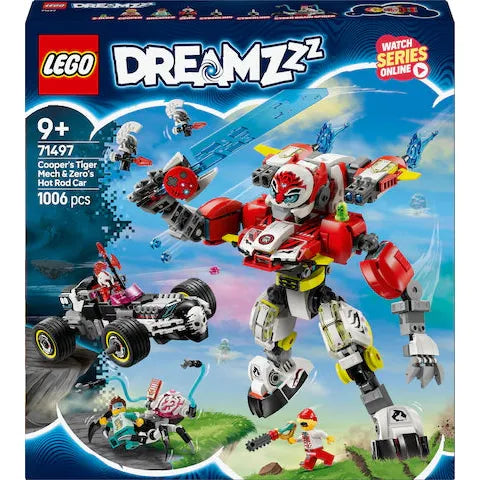 LEGO DREAMZzz Coopers Tiger-Mech und Zero's Hot Rod Auto 71497