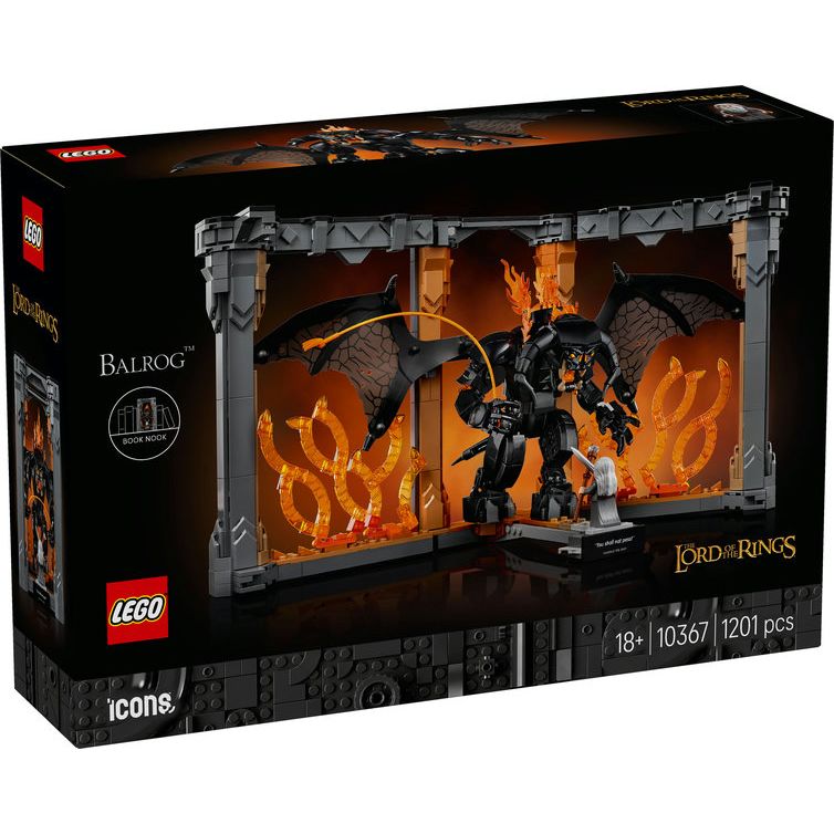 LEGO Icons Der Herr der Ringe: Balrog™ Bücherstütze 10367