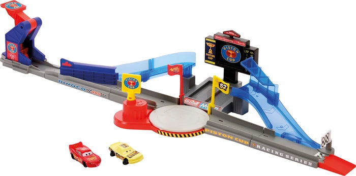 Mattel Cars Piston Cup 2 in 1 Spielset Rennen und Crashs