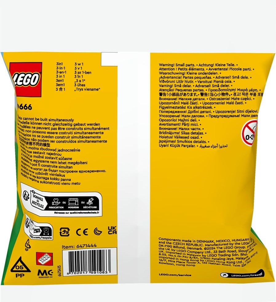 LEGO Creator Geschenkset mit Tieren Polybag 30666
