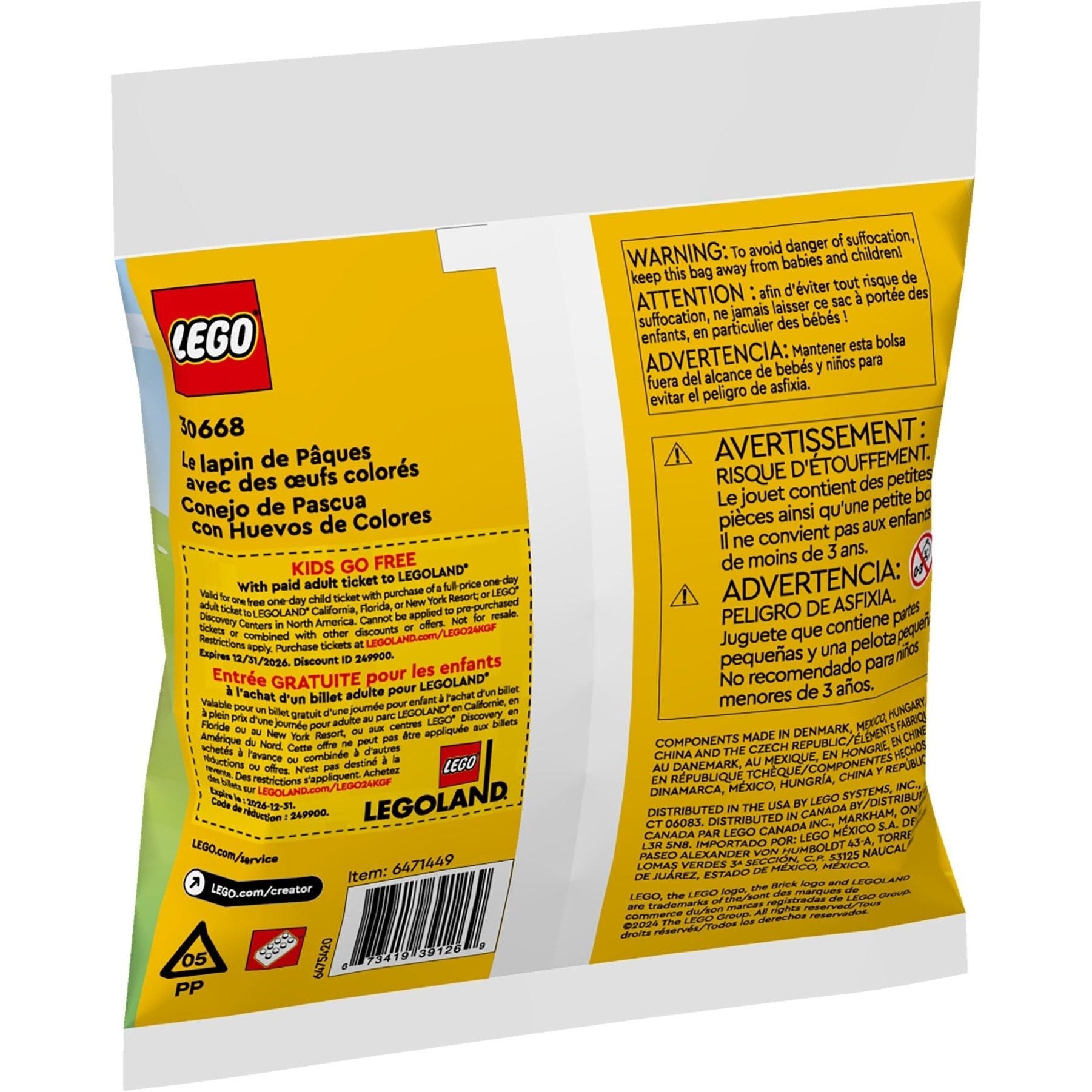 LEGO Creator Osterhase mit bunten Eiern 30668