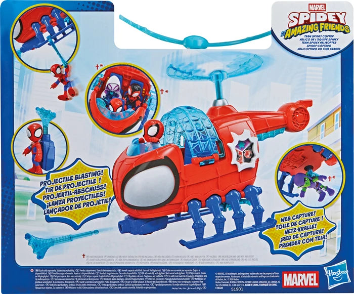 Hasbro Spidey Helikopter Evergreen Team Helikopter und Figur