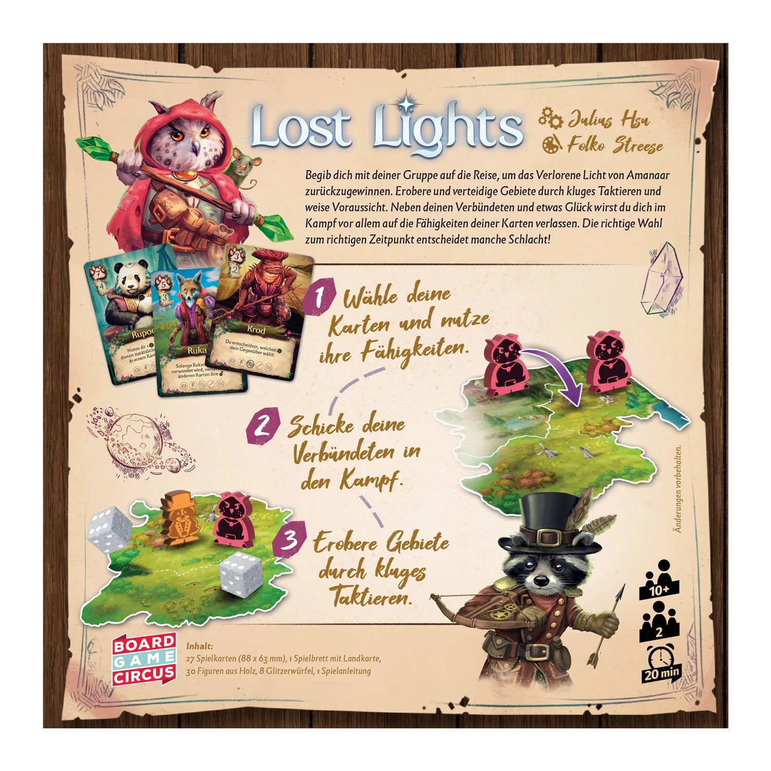 Board Game Circus Lost Lights