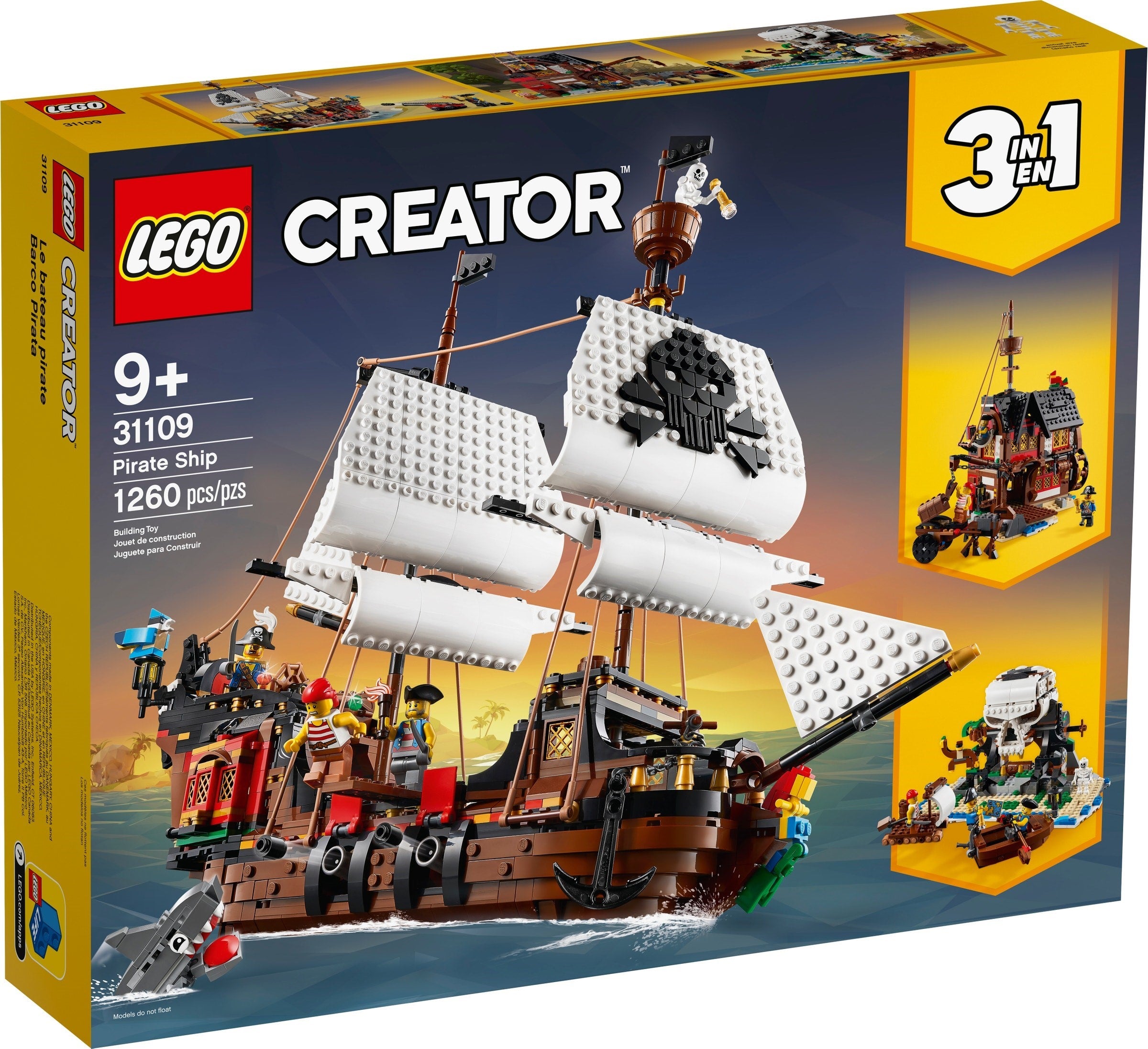 Le bateau pirate LEGO Creator 31109
