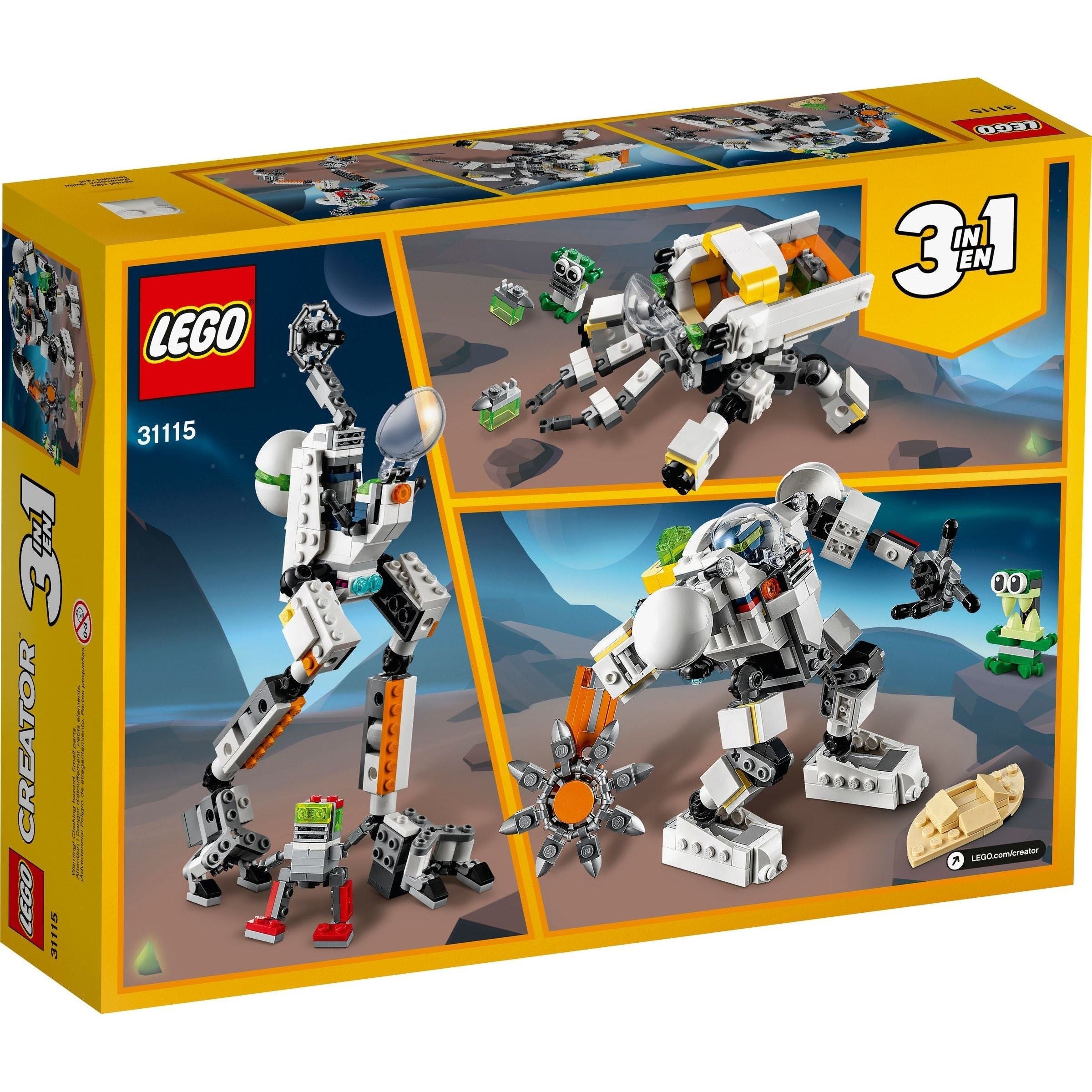 Le robot spatial LEGO Creator 31115
