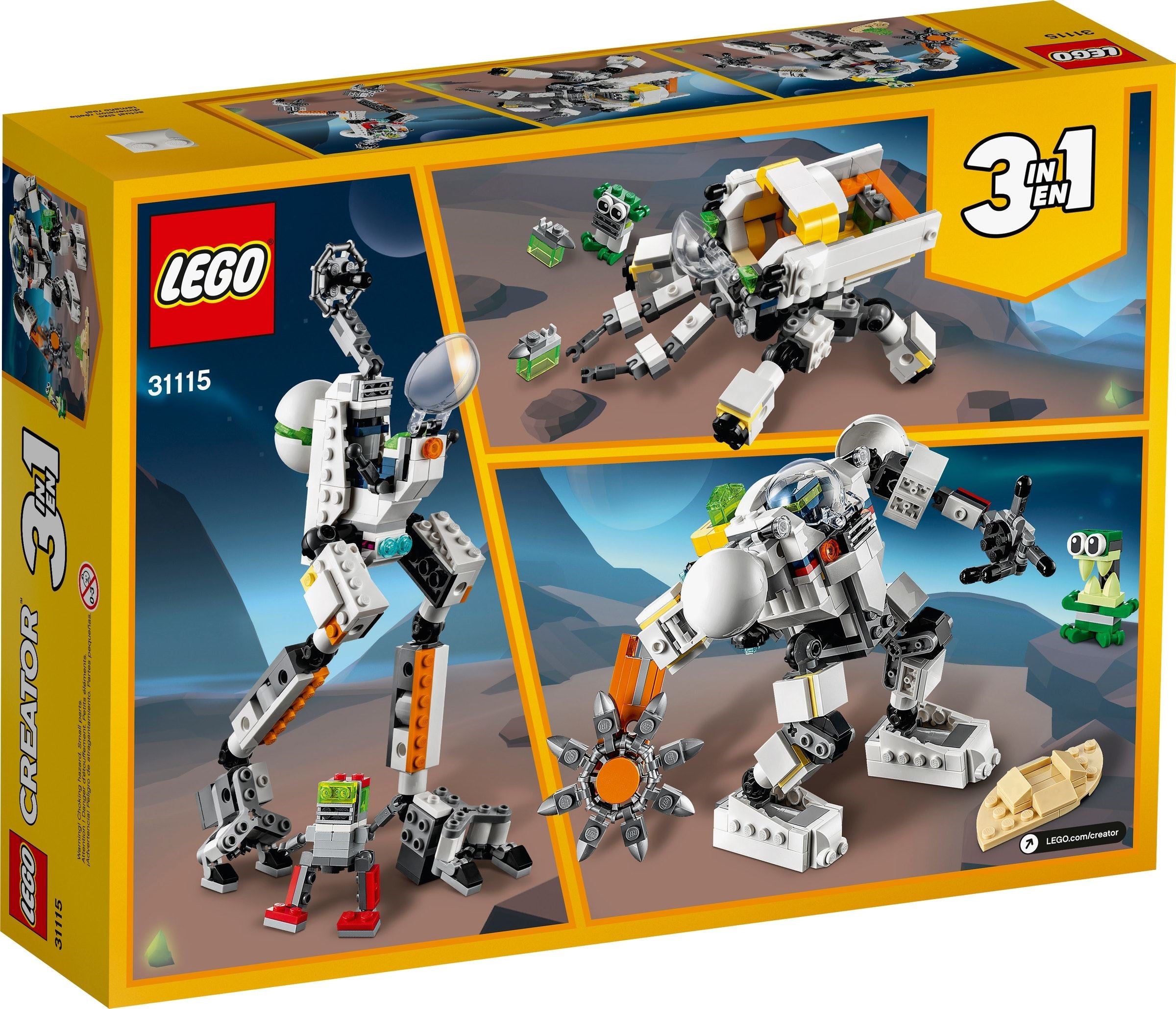 Le robot spatial LEGO Creator 31115