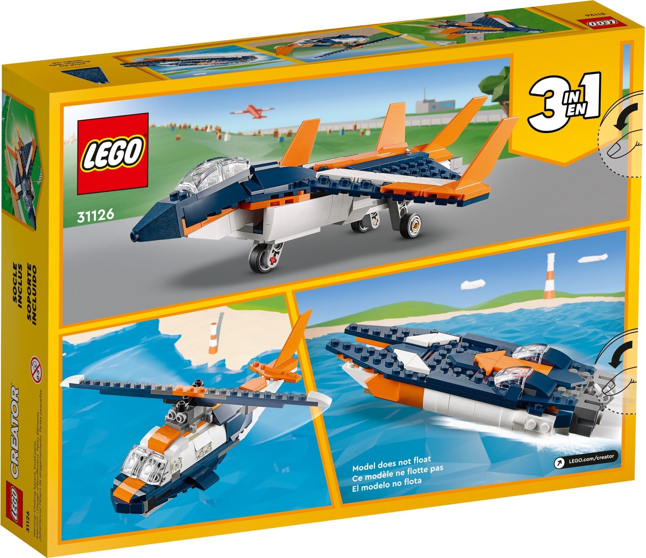 <transcy>LEGO Creator Jet supersonique 31126</transcy>