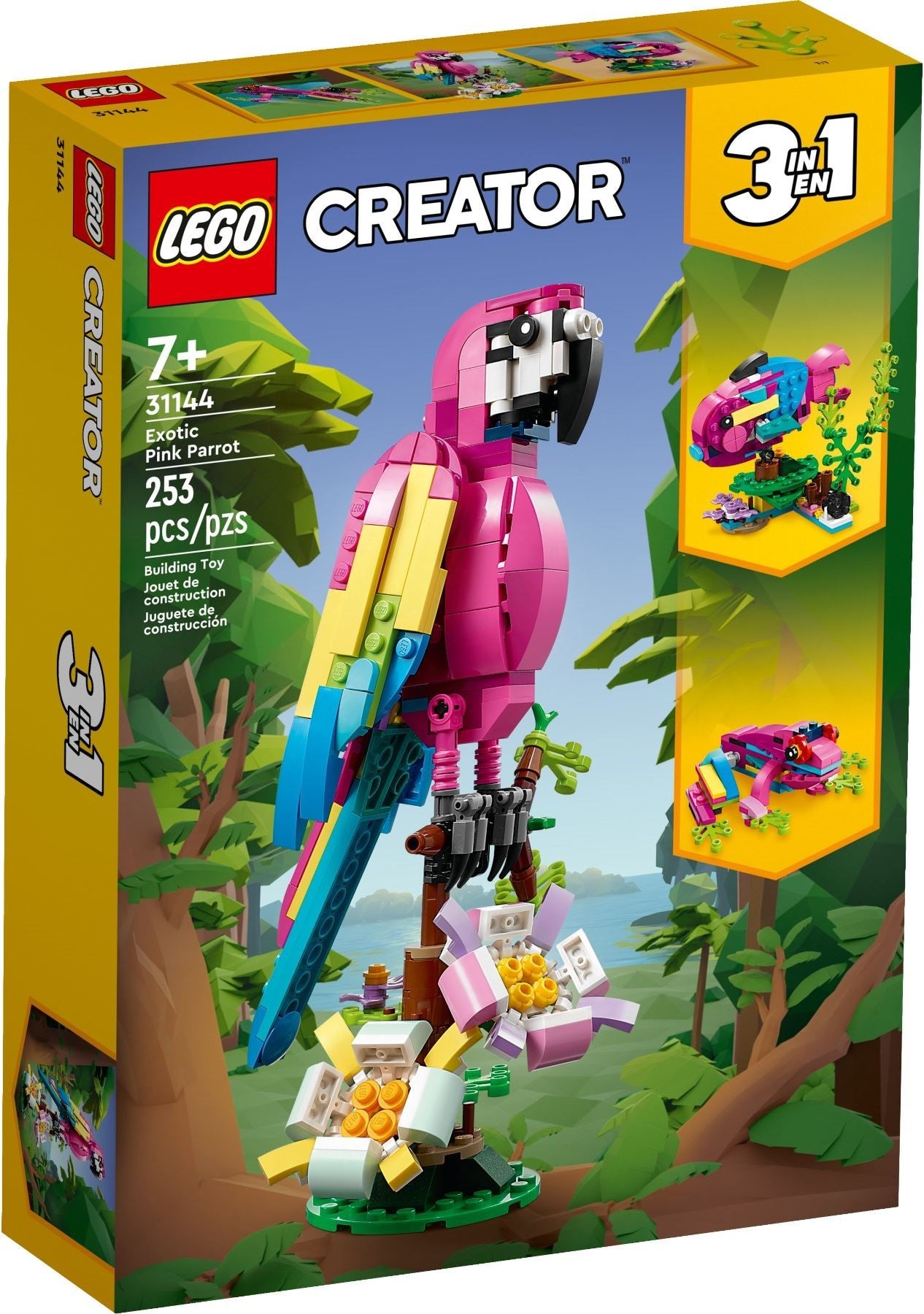 LEGO Creator Exotischer pinfarbener Papapgei 31144