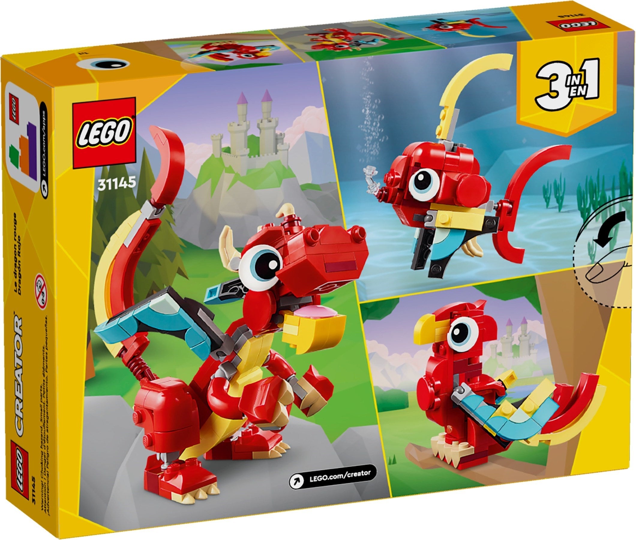 LEGO Creator roter Drache 31145