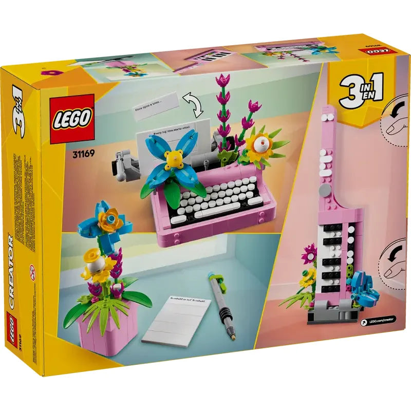 LEGO Creator Schreibmaschine mit Blumen 31169