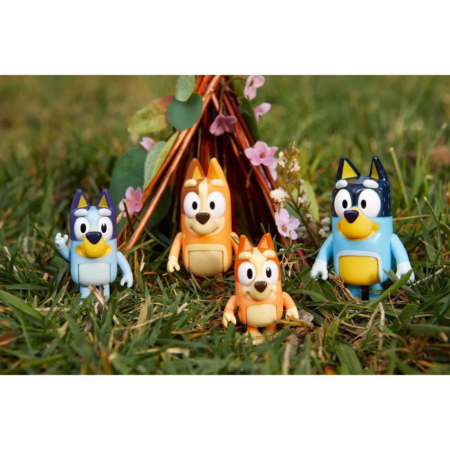 Bluey Figuren Viererpack Familie 4 bewegliche Figuren, ab 3 Jahren