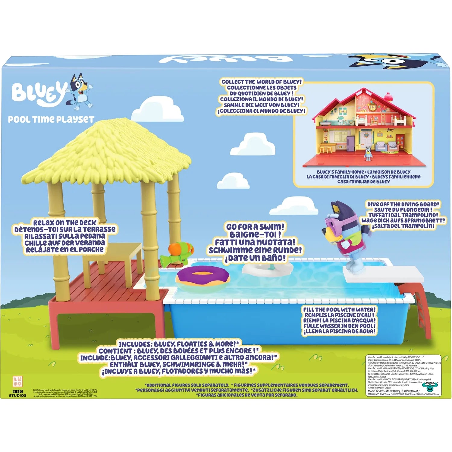 Bluey Pool Spielset mit Figur