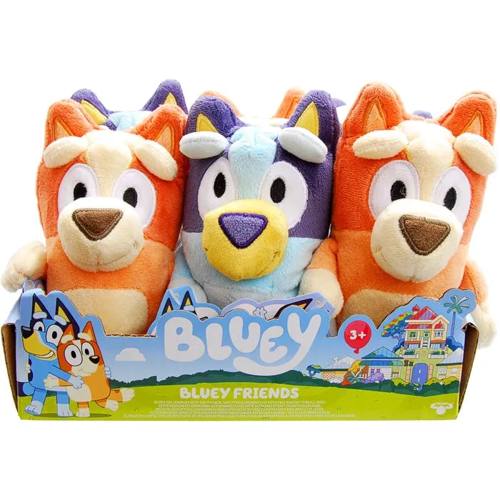 Bluey Plüsch assortiert /  2-fach ass., Bluey oder Bingo, 20 cm hoch, ab 3 Jahren