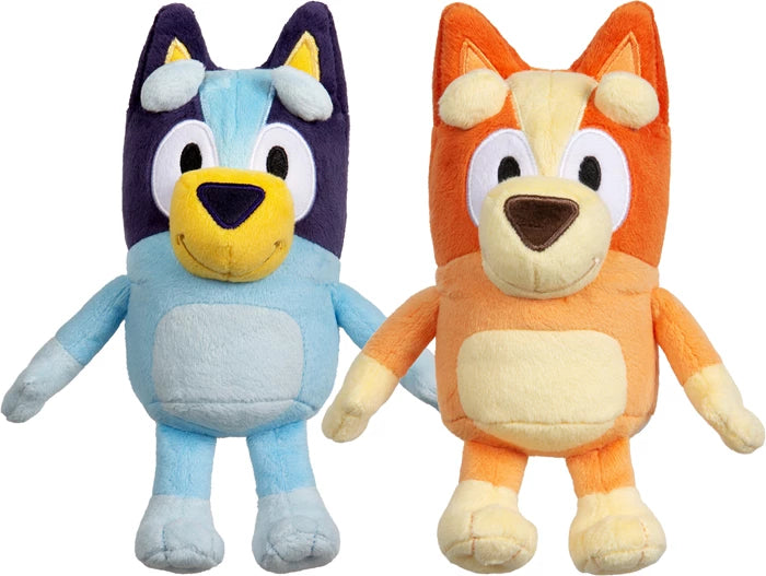 Bluey Plüsch assortiert /  2-fach ass., Bluey oder Bingo, 20 cm hoch, ab 3 Jahren