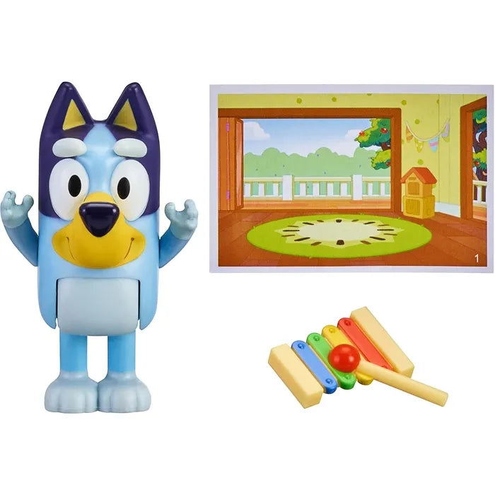 Bluey Story Starter Set assortierte Figur, Zubehörteil, Geschichtenkarte, ab 3 Jahren