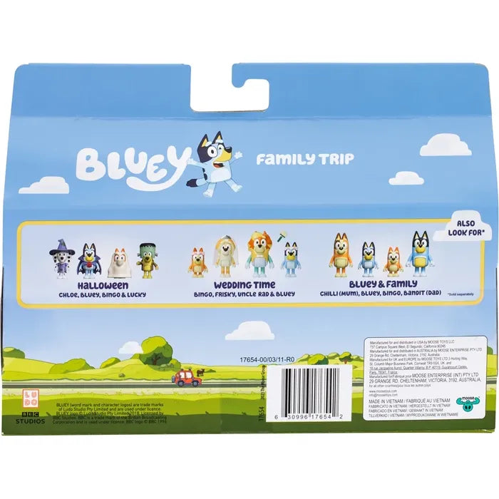 Moose Toys Bluey Figuren Ausflug