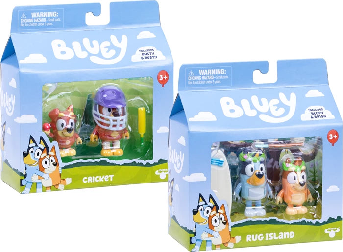 Coffret Bluey Figures (2 figurines assorties), accessoires, à partir de 3 ans