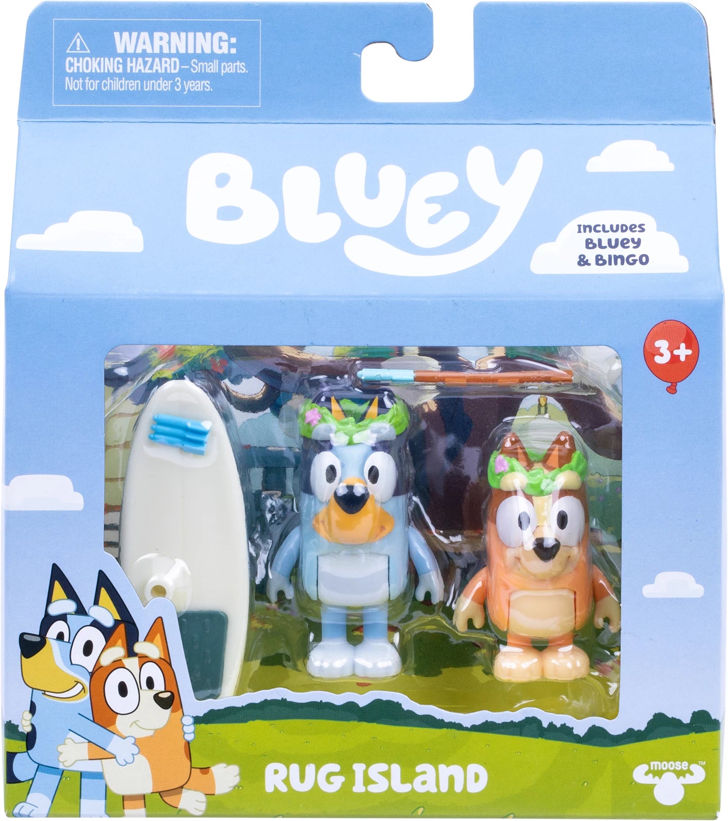 Coffret Bluey Figures (2 figurines assorties), accessoires, à partir de 3 ans