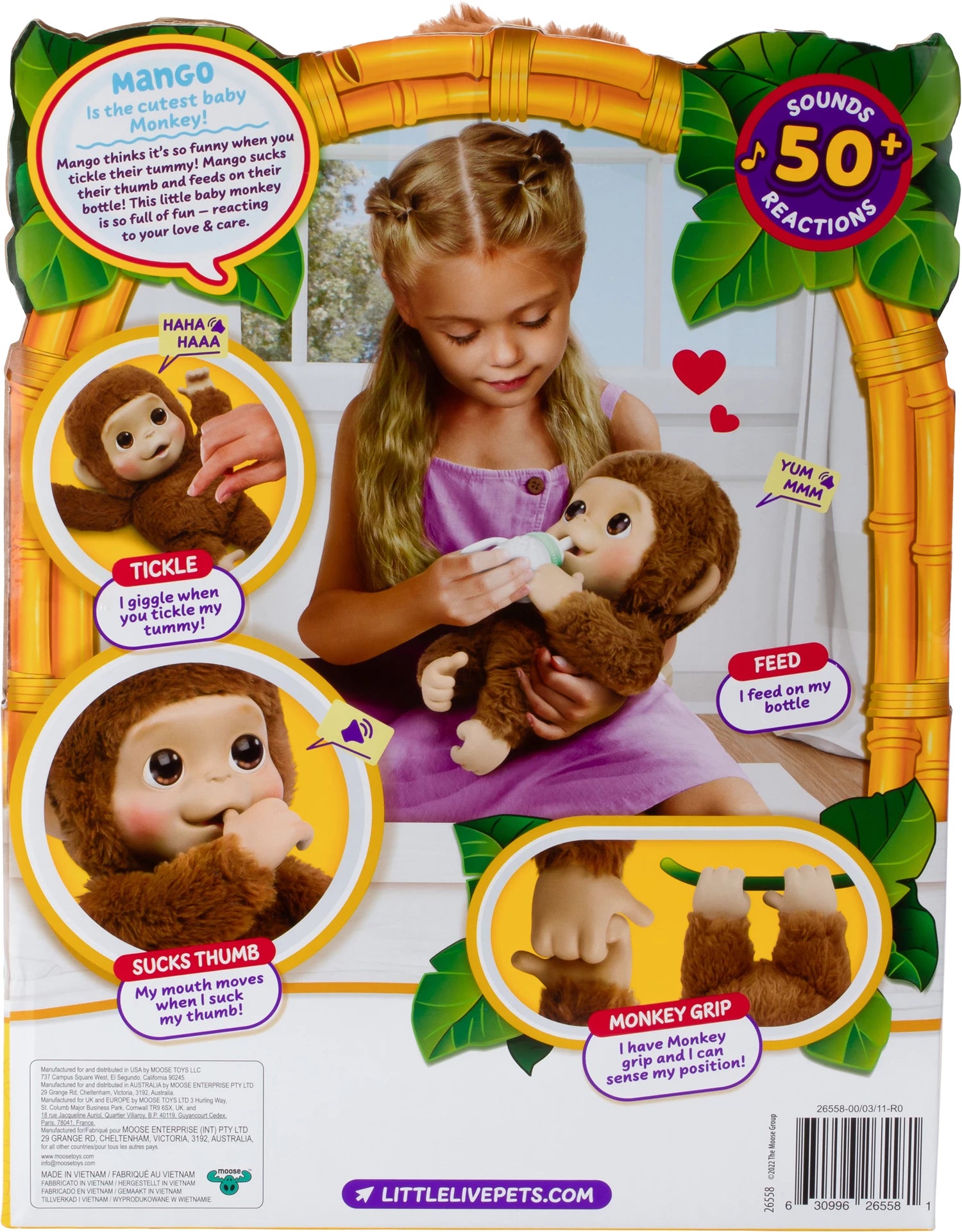 Little Live Pets Baby Monkey Little Live Pets interaktives Äffchen-Baby