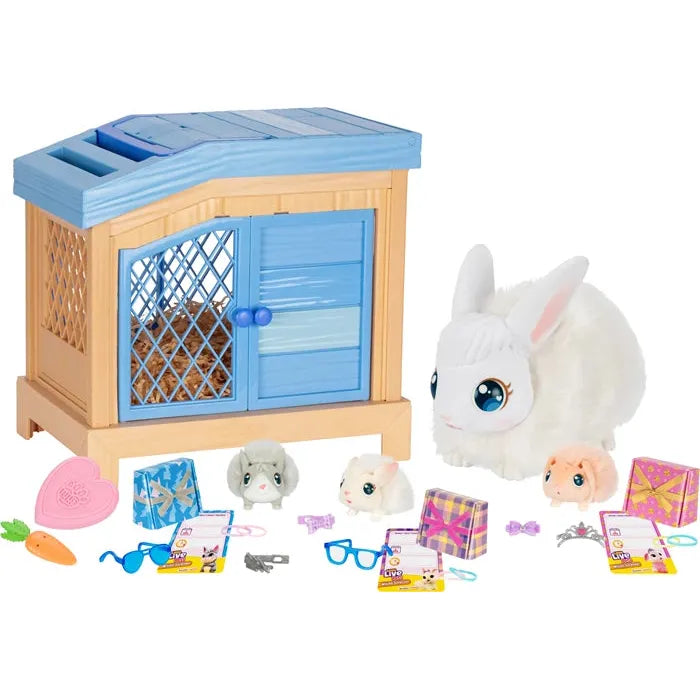 Little Life Pets Mama Surprise Hase Little Live Pets, Mama-Hase, 3 Babies, Stall, Zubehör