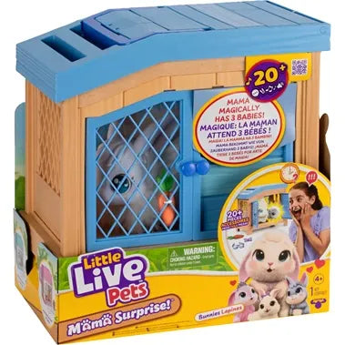 Little Life Pets Mama Surprise Hase Little Live Pets, Mama-Hase, 3 Babies, Stall, Zubehör