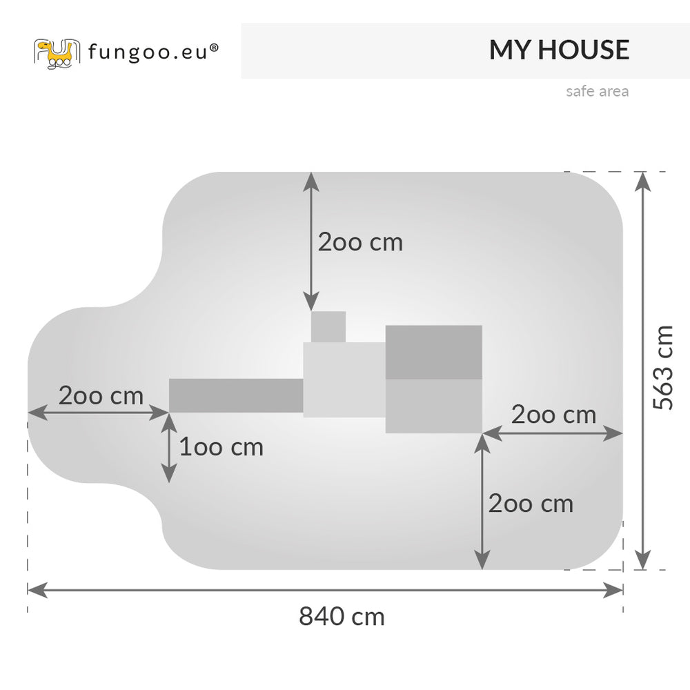 Fungoo MY HOUSE slide BLUE