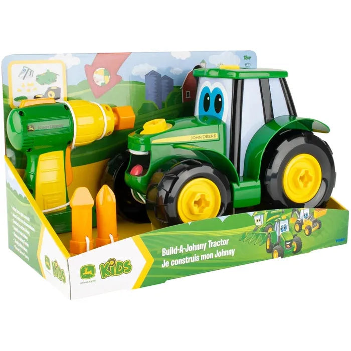 Tomy Traktor Johnny mit Schrauben und Akkuschrauber