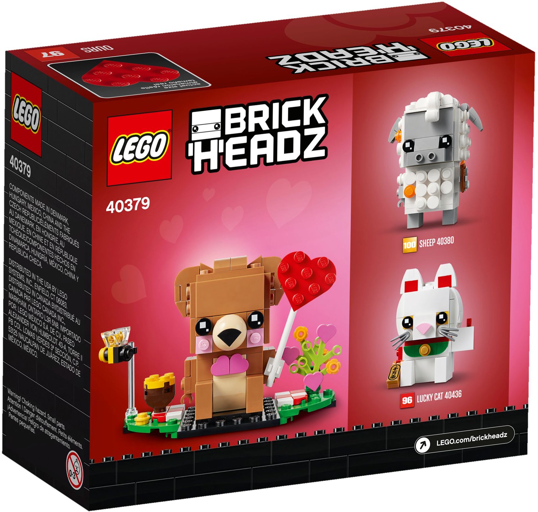 LEGO Brickheadz Valentinstag-Bär 40379