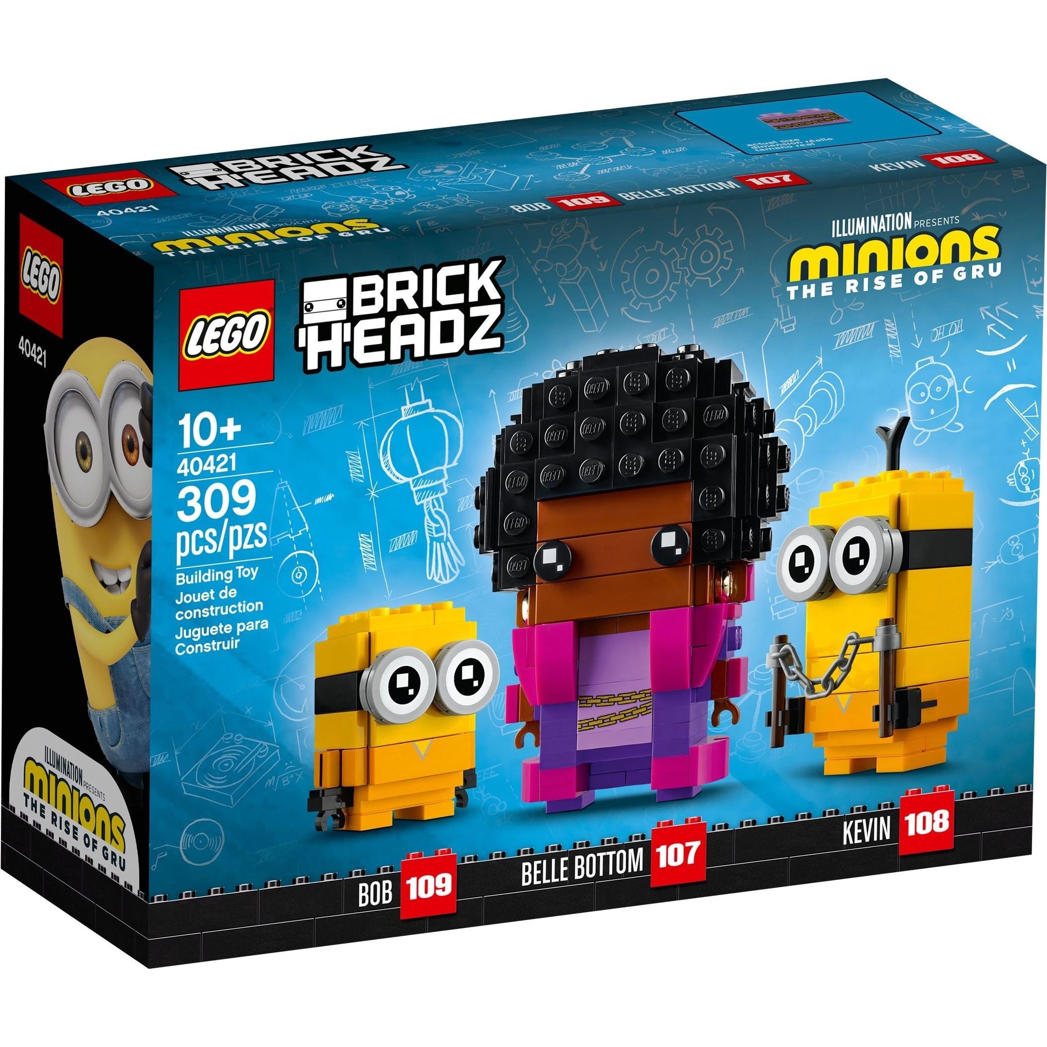 LEGO BrickHeadz Belle Bottom, Kevin & Bob 40421