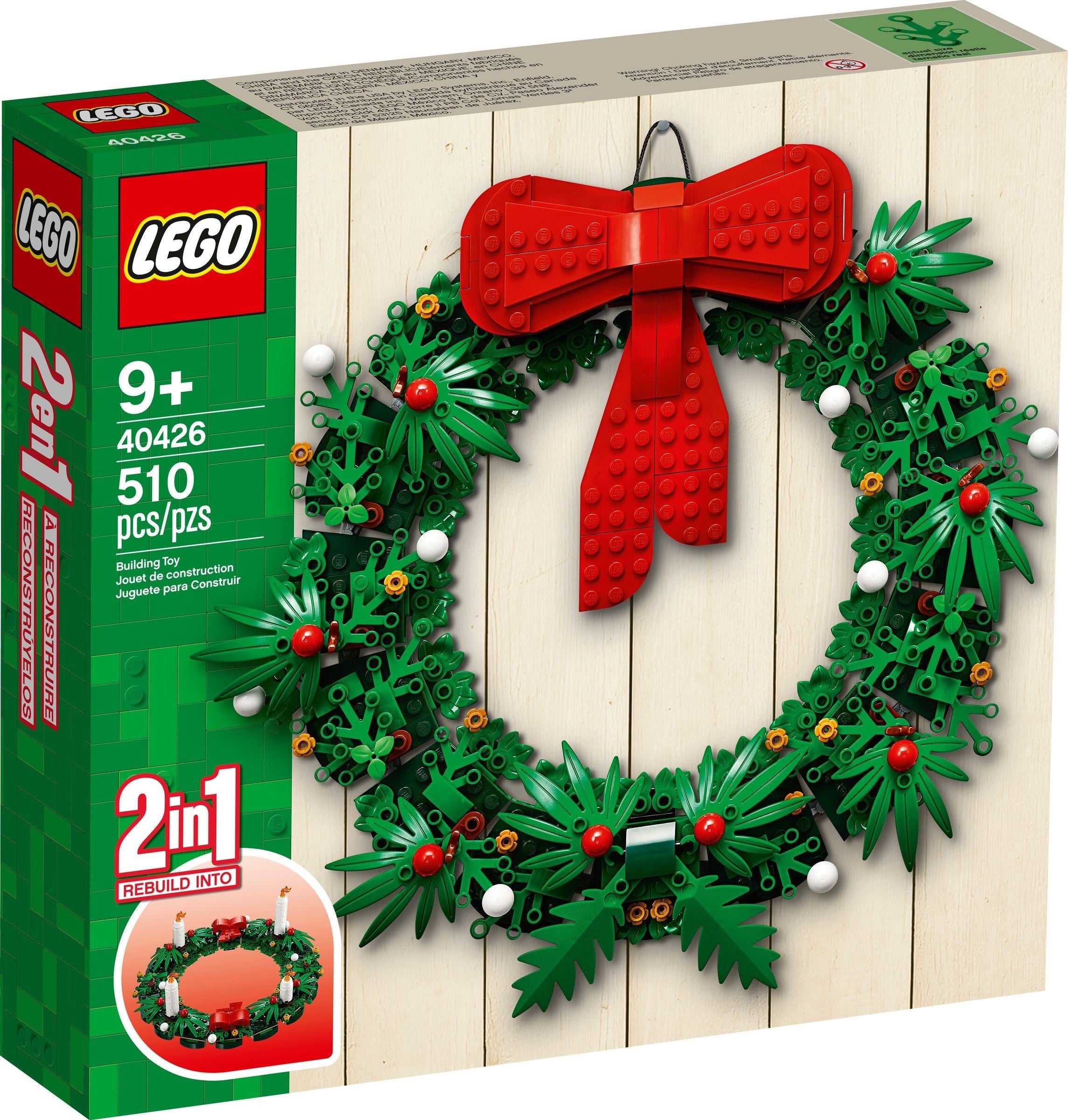 LEGO Seasonal Weihnachtskranz der Saison 2-in-1 40426