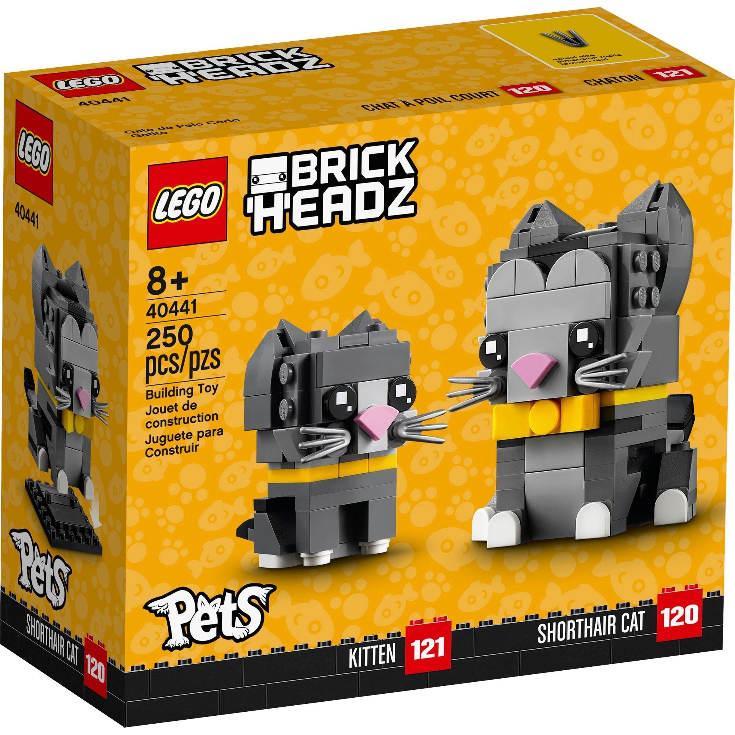 <transcy>LEGO BrickHeadz Chats à poil court 40441</transcy>