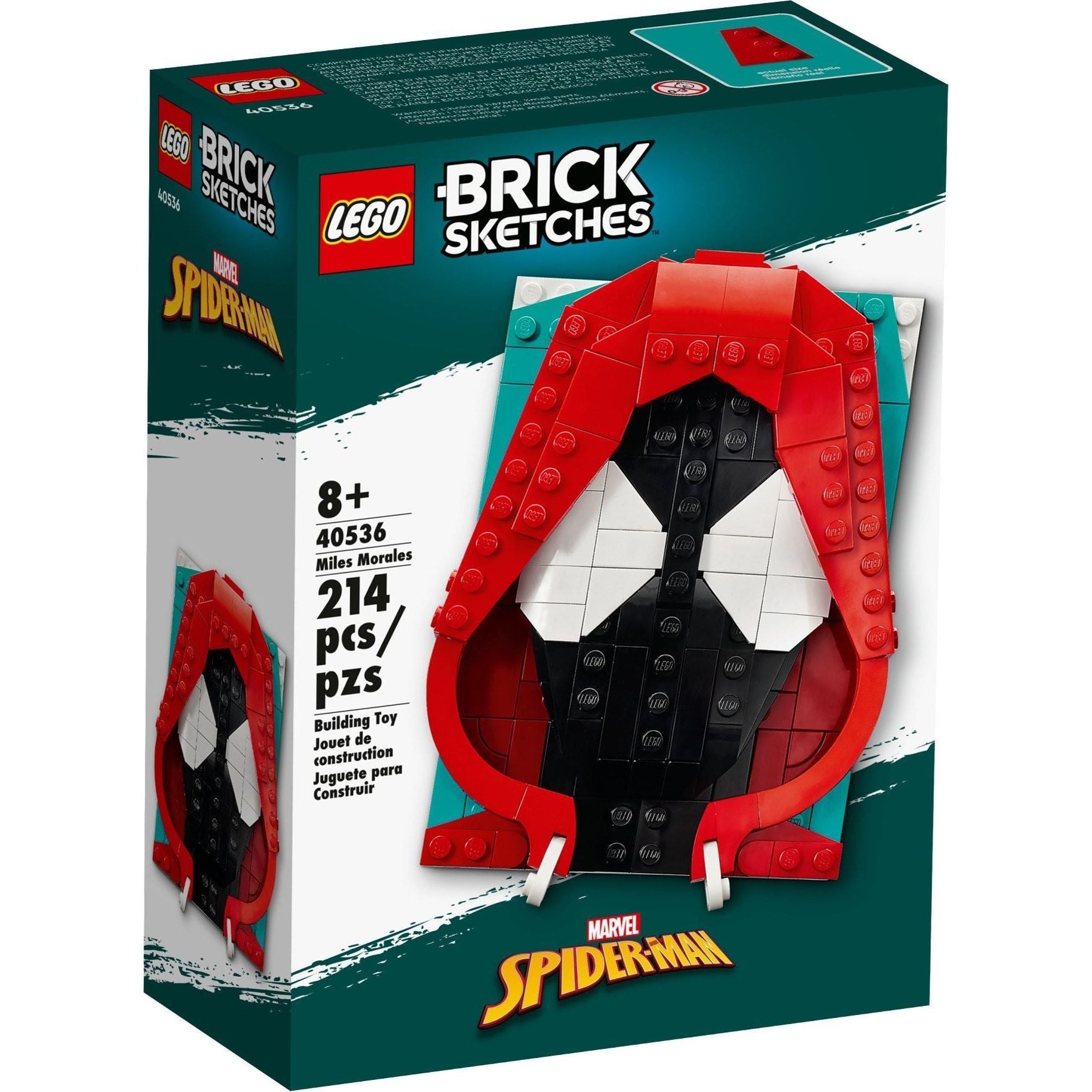 LEGO Brick Sketches Miles Morales 40536
