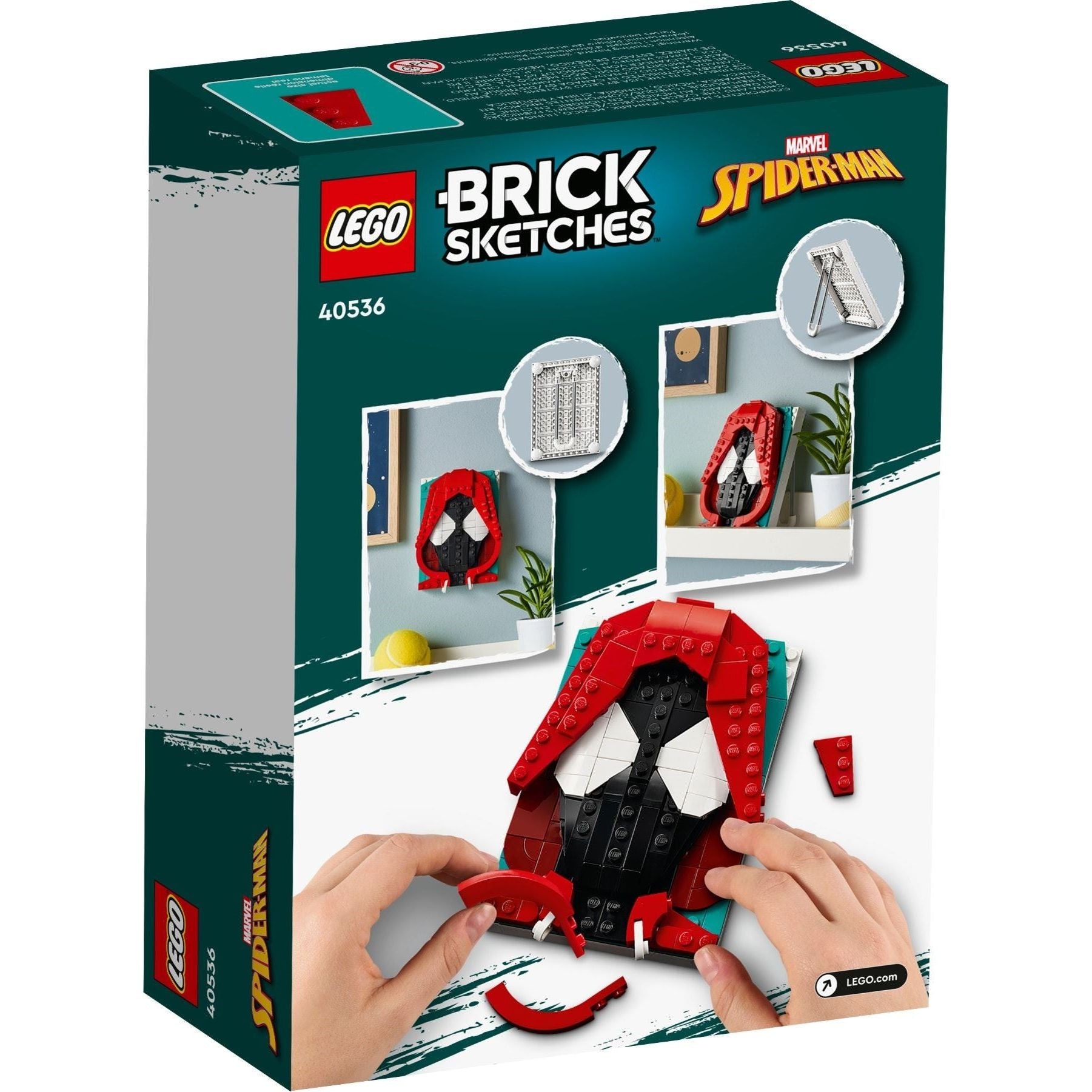 LEGO Brick Sketches Miles Morales 40536