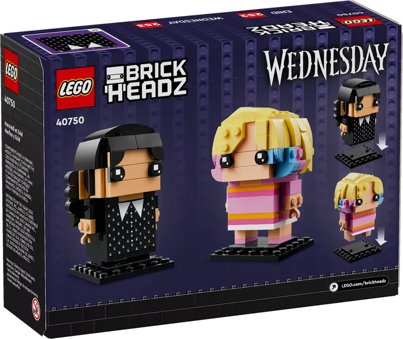 LEGO® BrickHeadz™ Figuren von Wednesday und Enid 40750